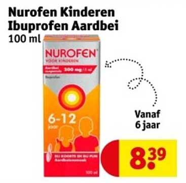 Nurofen Kinderen Ibuprofen Aardbei 100 ml
