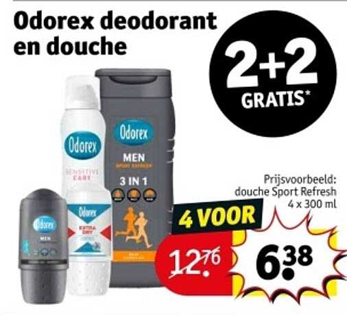 Odorex deodorant en douche