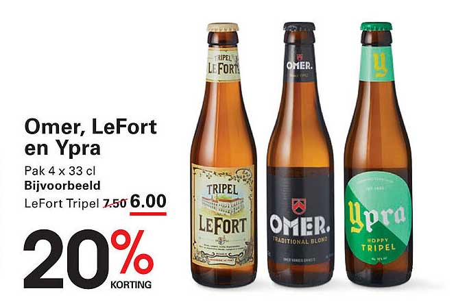 Omer, LeFort en Ypra - Pak 4 x 33 cl