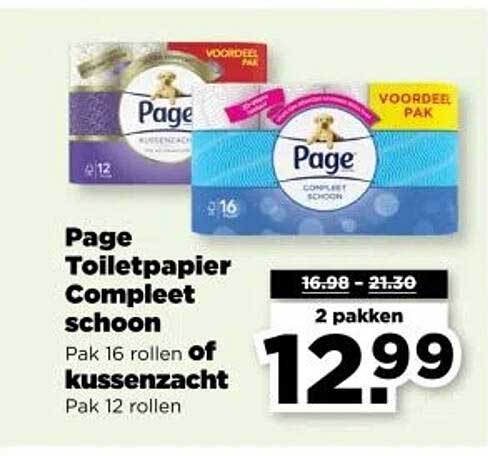 Page Toiletpapier Compleet schoon