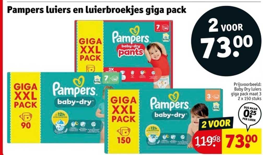 Pampers luiers en luierbroekjes giga pack
