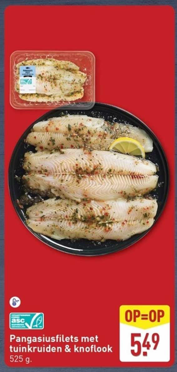 Pangasiusfilets met tuinkruiden & knoflook (525 g)