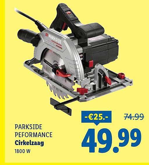 PARKSIDE PEFORMANCE Cirkelzaag 1800 W