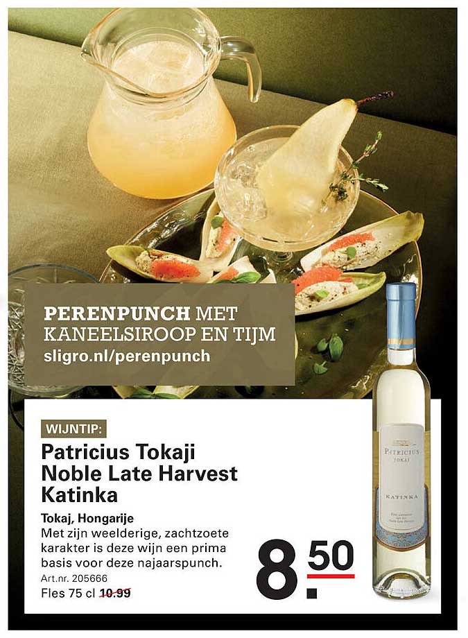 Perenpunch met Kaneelsiroop en Tijm