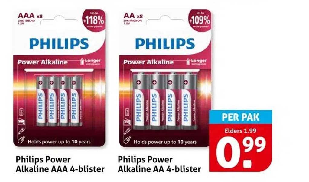Philips Power Alkaline AAA 4-blister