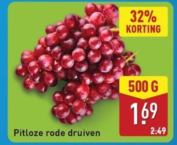 Pitloze rode druiven