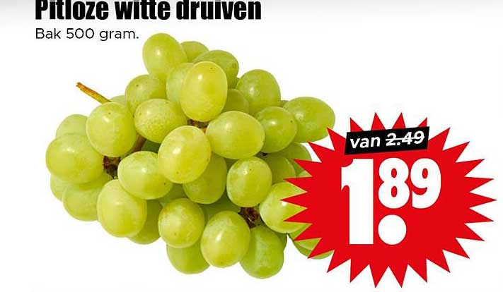 Pitloze witte druiven