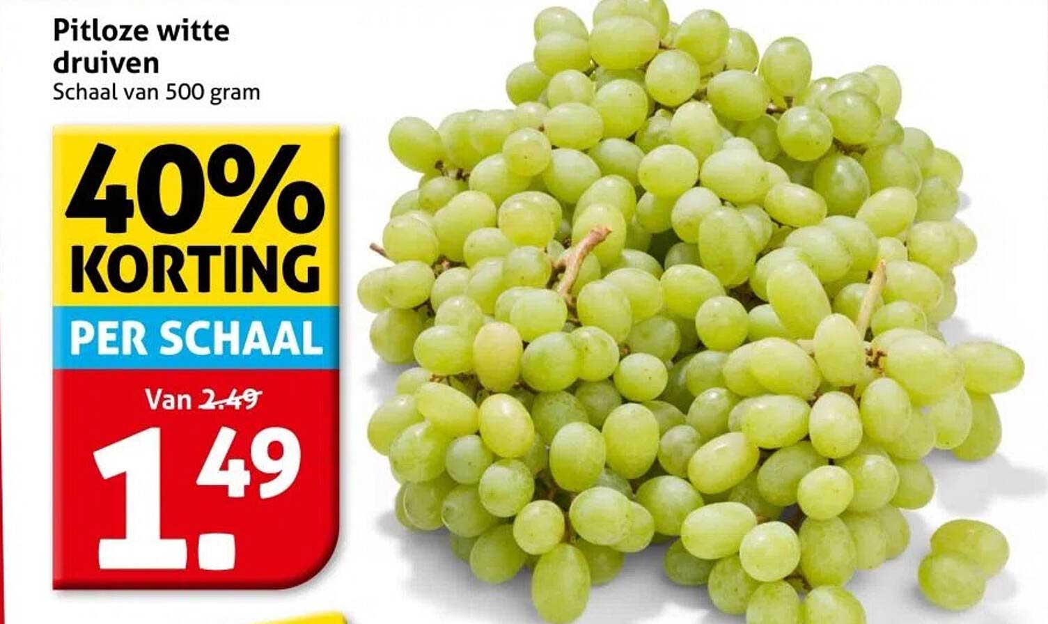 Pitloze witte druiven