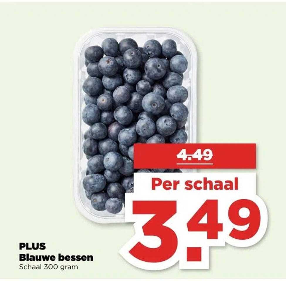 PLUS Blauwe bessen - Schaal 300 gram