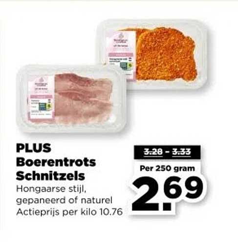 PLUS Boerentrots Schnitzels