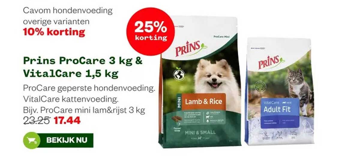 Prins ProCare 3 kg & VitalCare 1,5 kg