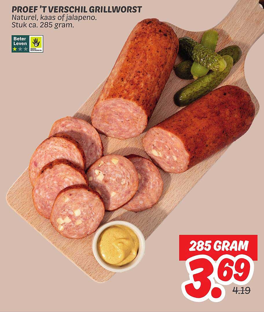 Proef ’t Verschil Grillworst