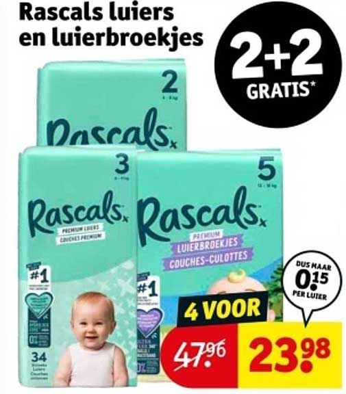 Rascals luiers en luierbroekjes