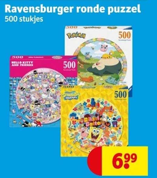 Ravensburger ronde puzzel 500 stukjes