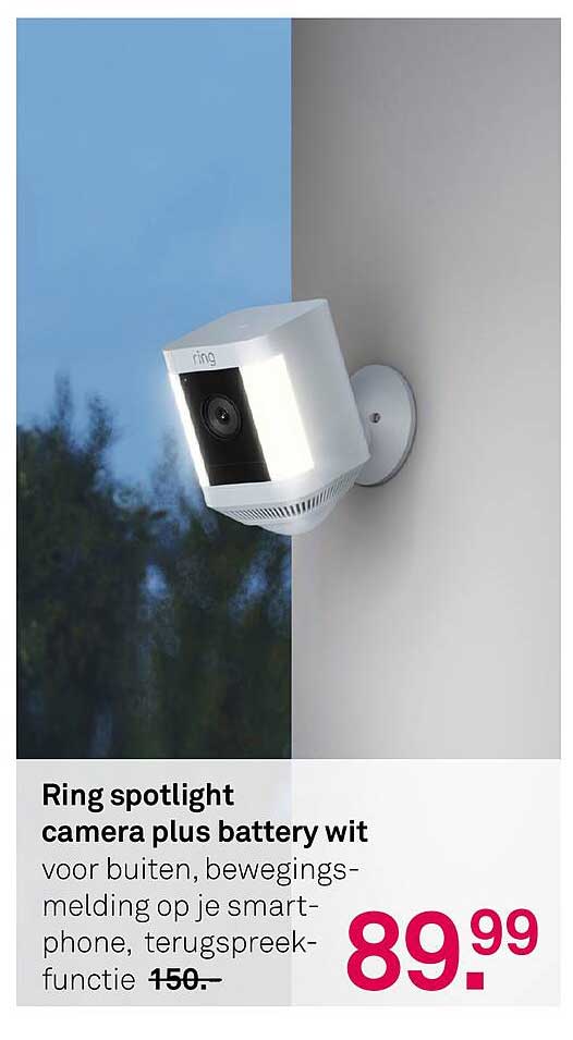 Ring spotlight camera plus battery wit