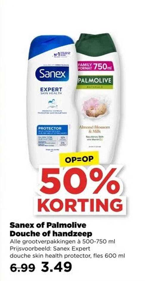 Sanex of Palmolive Douche of handzeep
