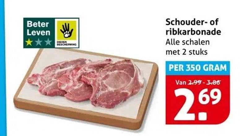 Schouder- of ribkarbonade