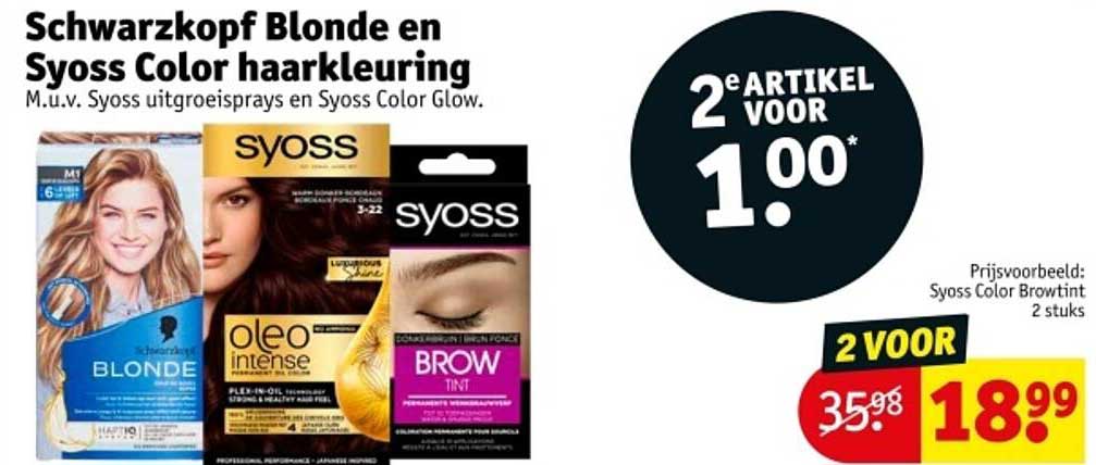 Schwarzkopf Blonde en Syoss Color haarverf