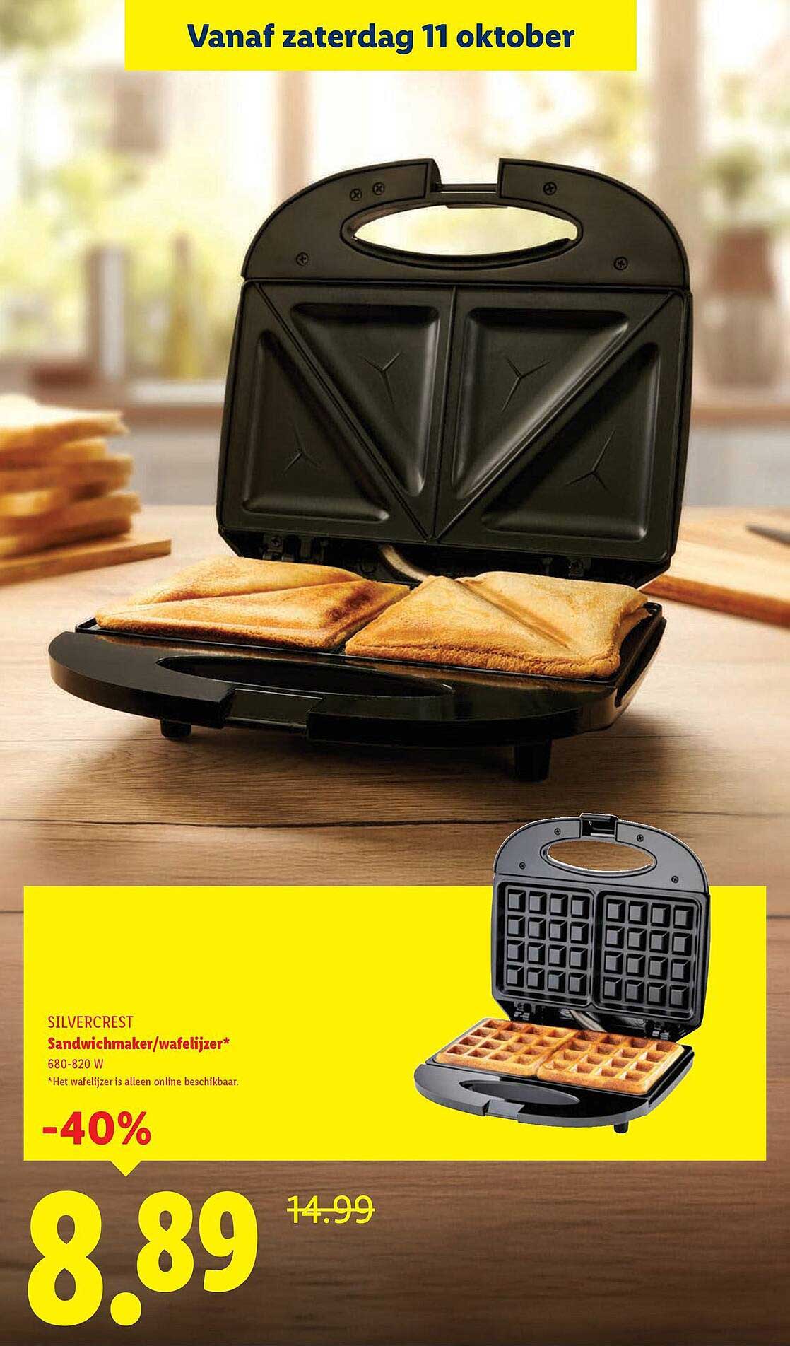 SILVERCREST Sandwichmaker/wafelijzer*