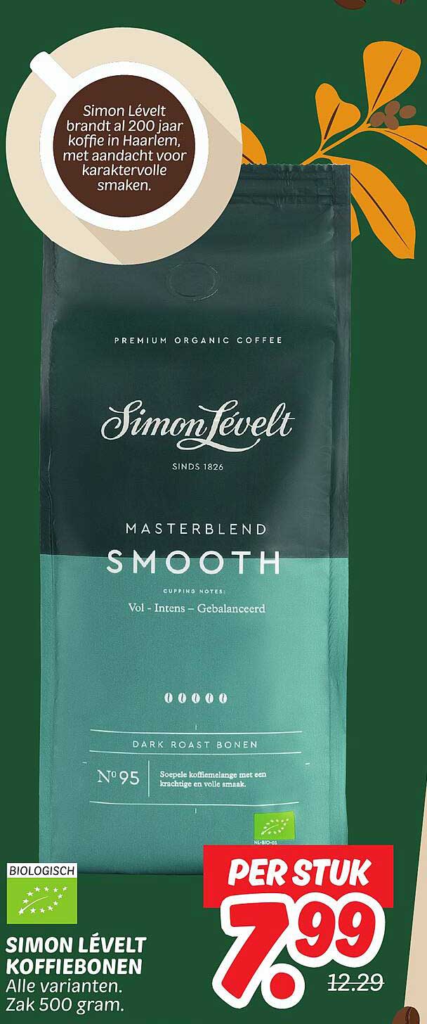 SIMON LÉVÉLT KOFFIEBONEN Alle varianten. Zak 500 gram.