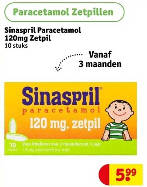 Sinaspril Paracetamol 120mg Zetpil