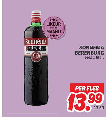 SONNEMA BERENBURG Fles 1 liter