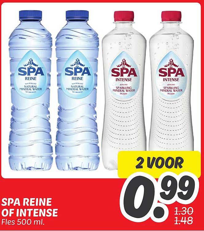 SPA REINE OF INTENSE Fles 500 ml.