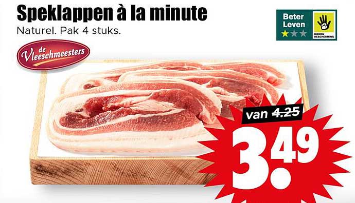 Speklappen à la minute