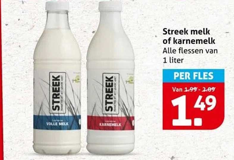 Streek melk of karnemelk