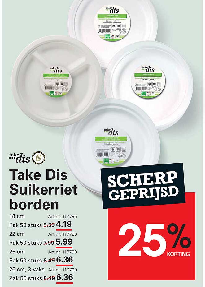 Take Dis Suikerriet borden