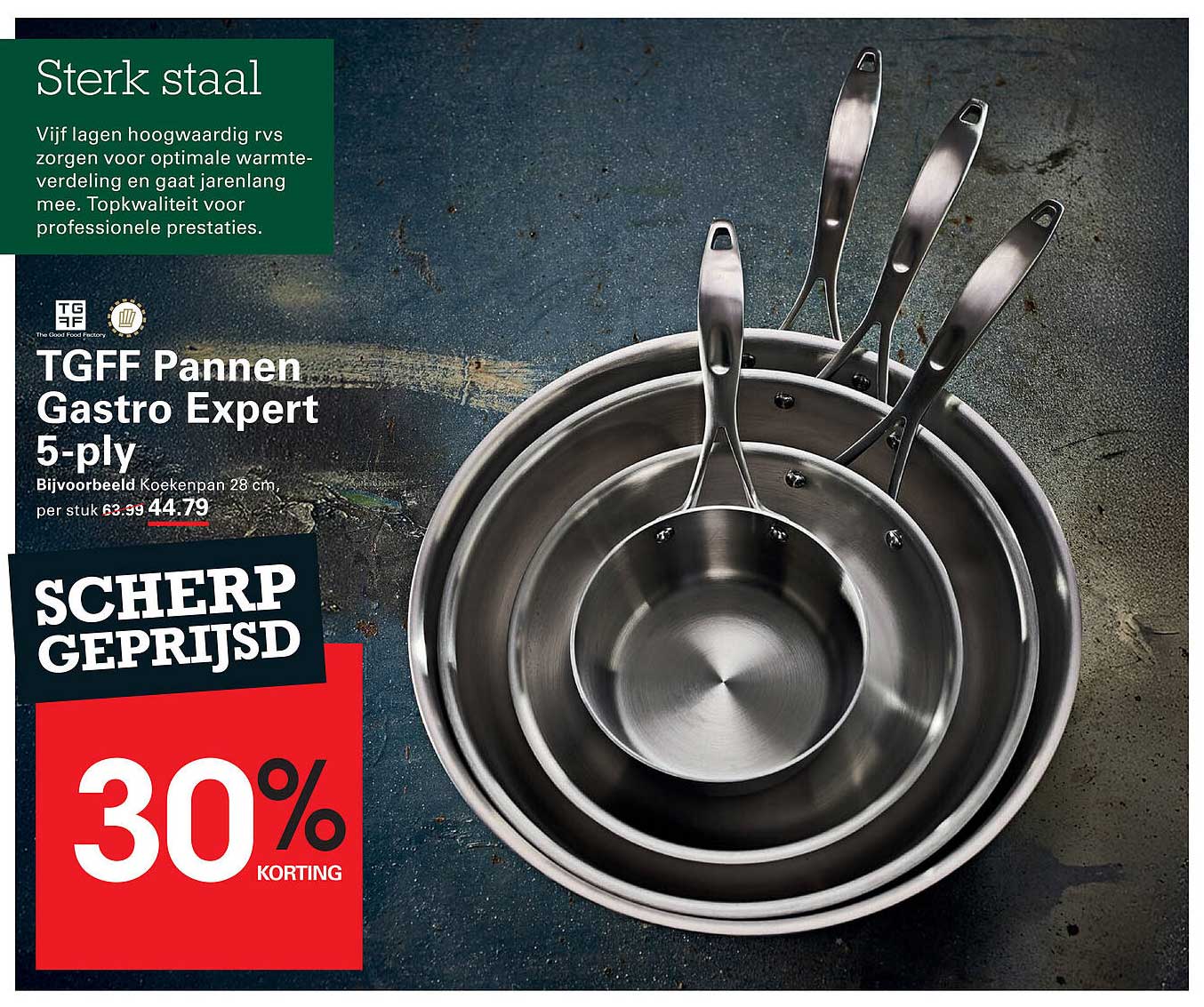 TGFF Pannen Gastro Expert 5-ply