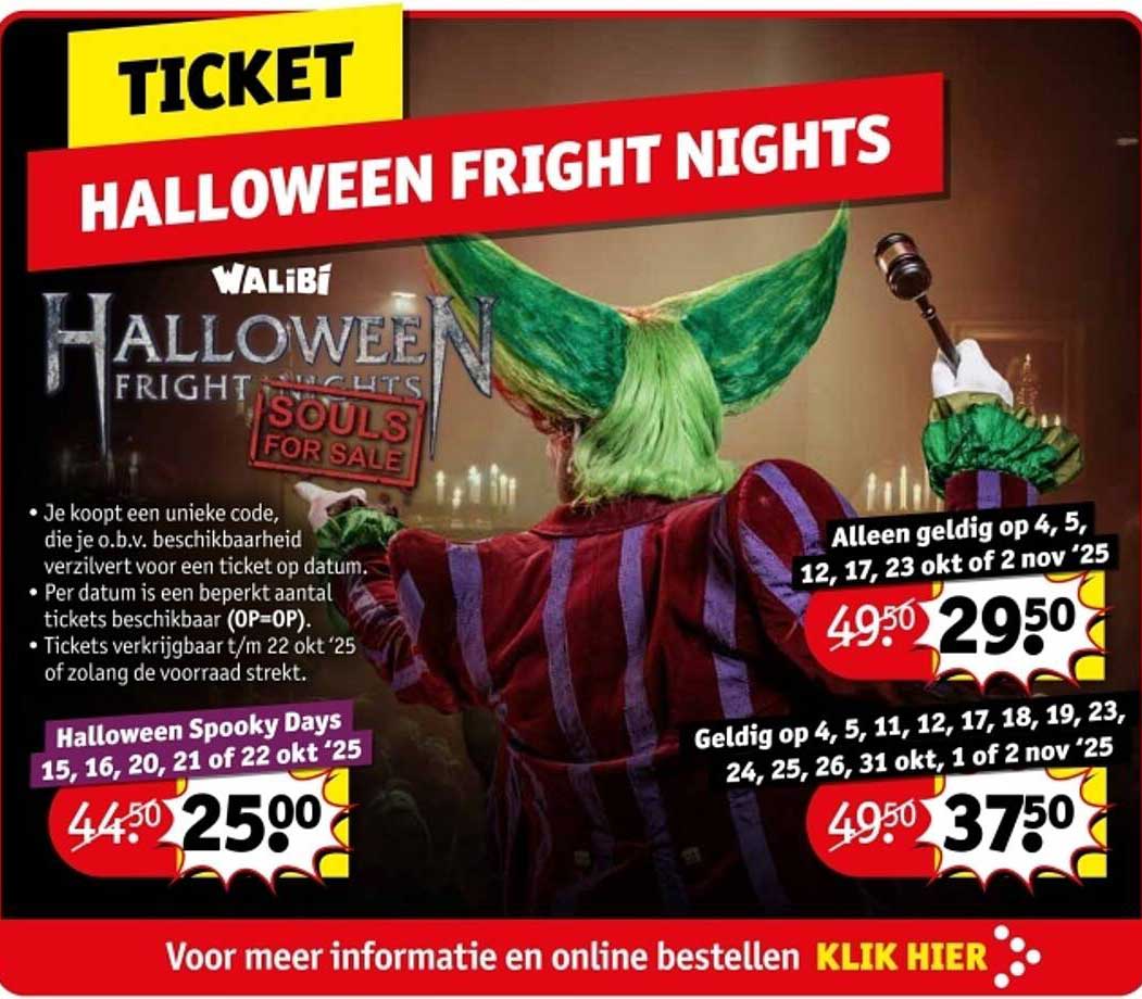 TICKET HALLOWEEN FRIGHT NIGHTS