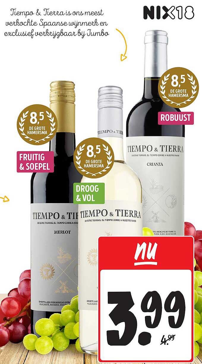 Tiempo & Tierra Wijn 3.99