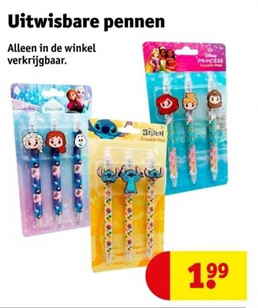 Uitwisbare pennen