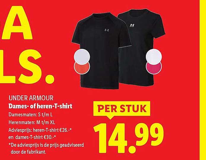 UNDER ARMOUR Dames- of heren-T-shirt