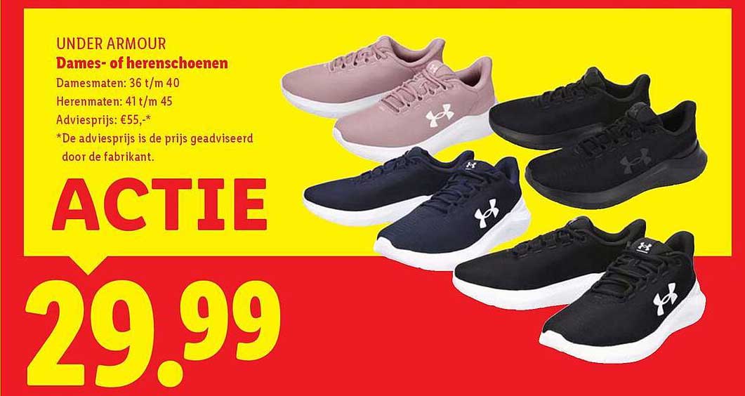 UNDER ARMOUR Dames- of herenschoenen