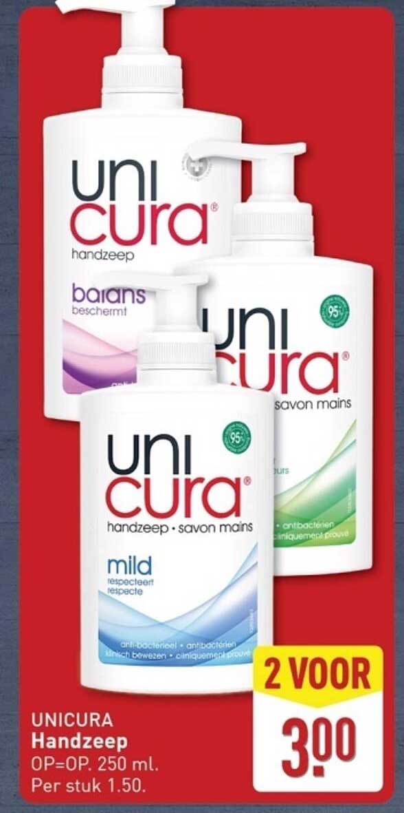 UNICURA Handzeep 2 voor 3,00