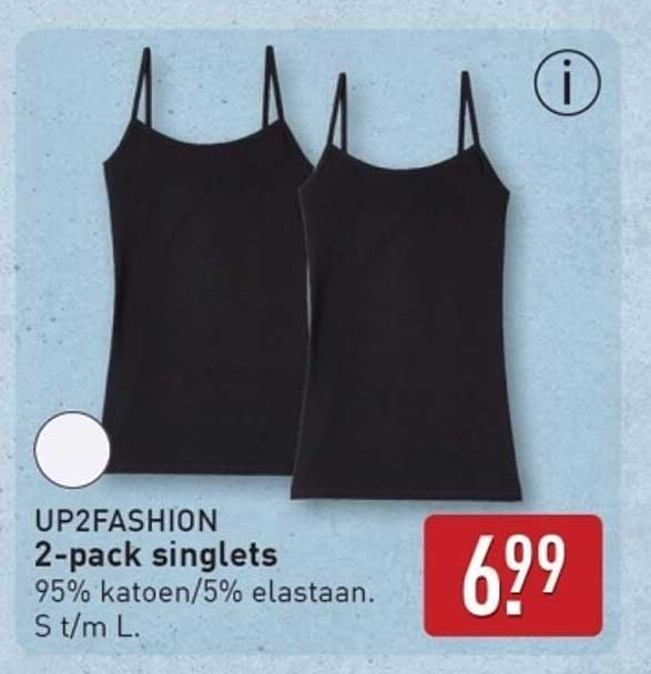UP2FASHION 2-pack singlets