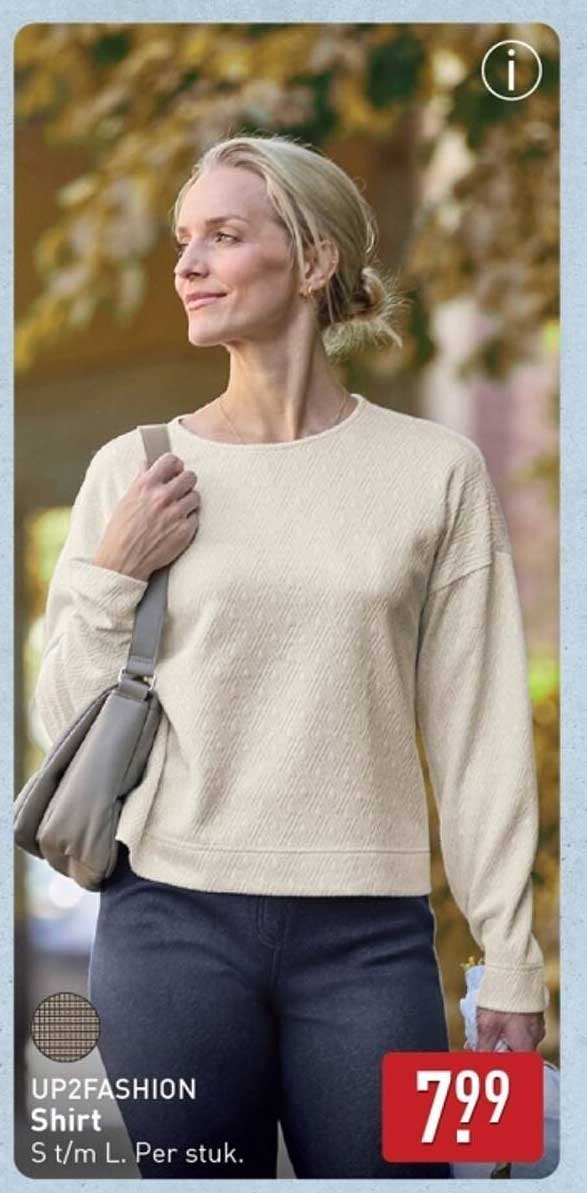 UP2FASHION Shirt S t/m L. Per stuk.