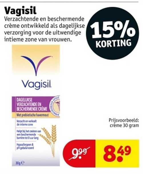 Vagisil Dagelijkse Verzachtende en Beschermende Crème 30 gram
