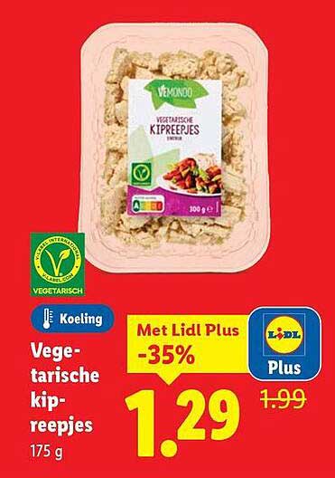 Vegetarische kipreepjes