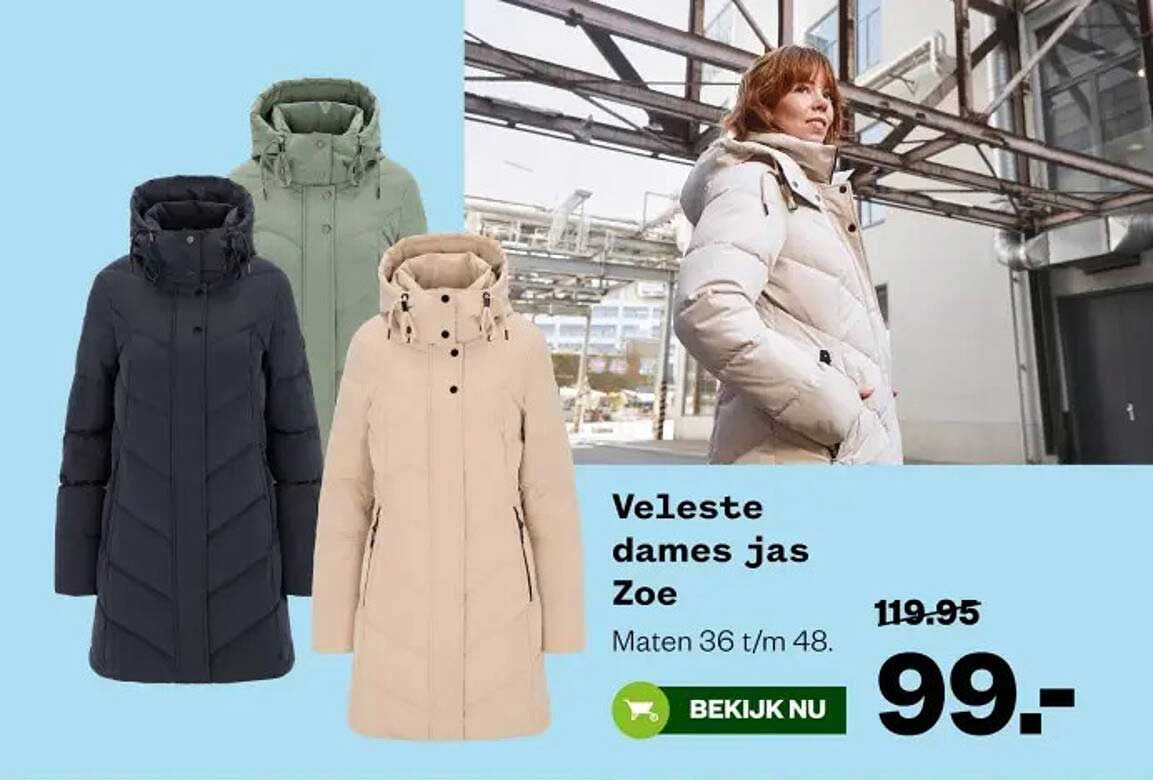 Veleste dames jas Zoe