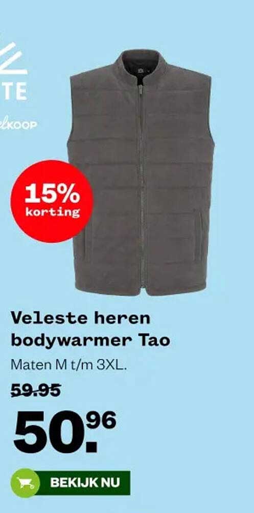 Veleste heren bodywarmer Tao