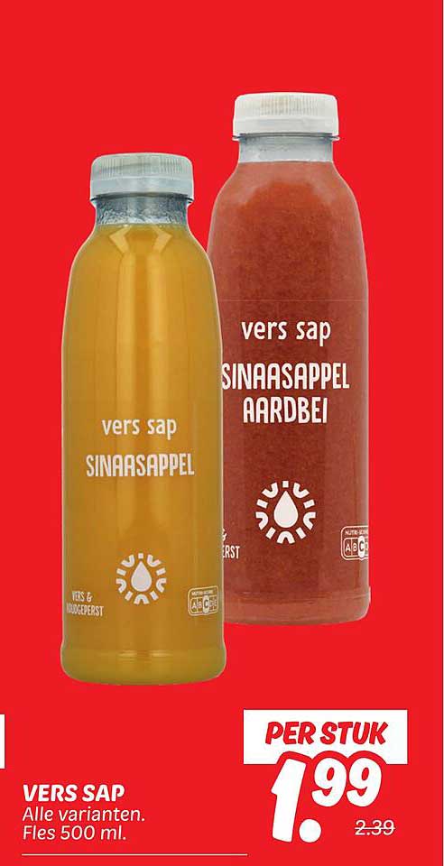 VERS SAP Alle varianten. Fles 500 ml.