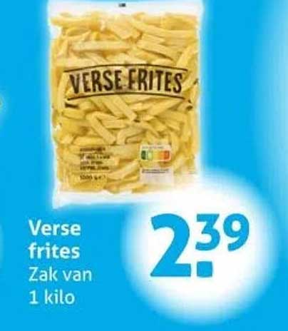 Verse frites Zak van 1 kilo