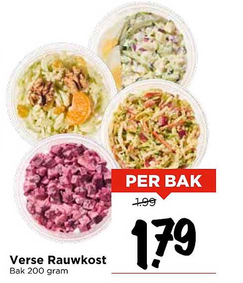 Verse Rauwkost Bak 200 gram