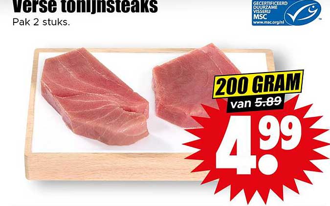 Verse tonijnsteaks