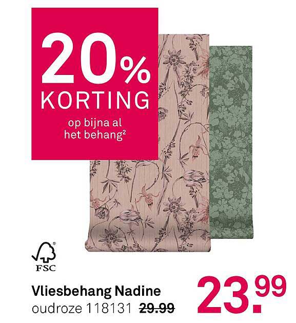 Vliesbehang Nadine oudroze 118131
