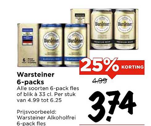 Warsteiner 6-packs
