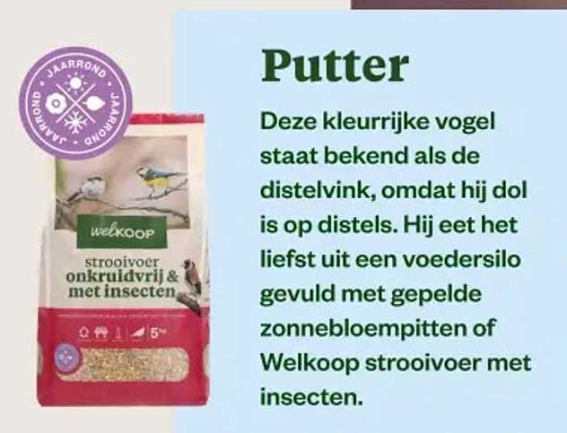 Welkoop strooivoer onkruidvrij & met insecten
